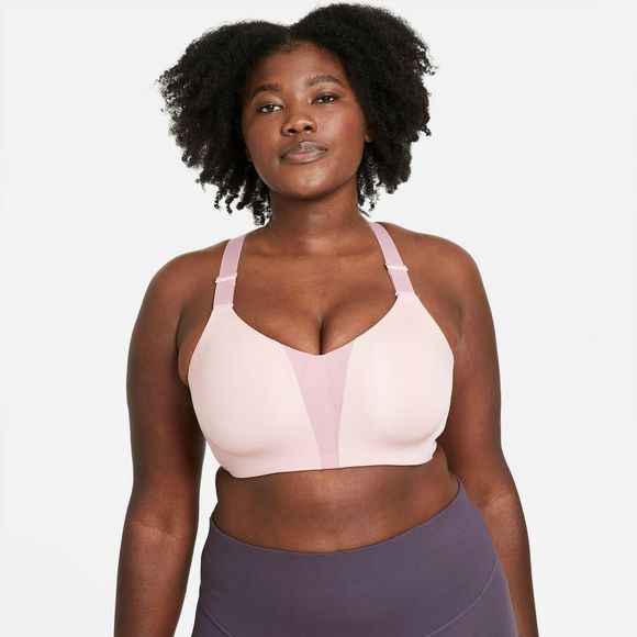 Nike BQ4128 Women's Sz 34F Pink Dri-Fit Rival High-Support Underwire Sports Bra - Picture 1 of 3